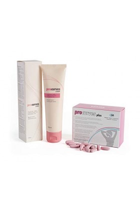 2 Procurves Plus + 2 Procurves Cream: Capsules et Cream pour augmenter des seins de manière naturelle