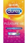 Durex Pleasuremax, préservatifs perlés et nervurés pour un maximum de plaisir à 2 - La blister de 12 préservatifs