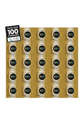 EXS – Lot de 100 préservatifs magnum en latex, taille XL
