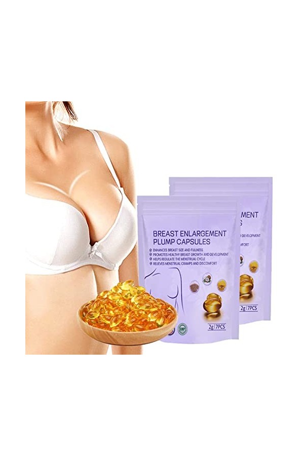 Capsules DAugmentation Mammaire Charmup, Capsules Raffermissantes, Crème DAmélioration De La Croissance Mammaire, Lifting, 