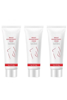 Lot de 3 crèmes pour agrandissement du sein - Efficace - Élasticité - Augmente la fermeté - Crème pour le corps