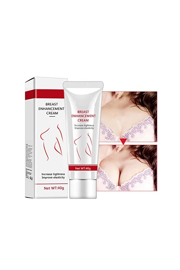 Lot de 3 crèmes pour agrandissement du sein - Efficace - Élasticité - Augmente la fermeté - Crème pour le corps