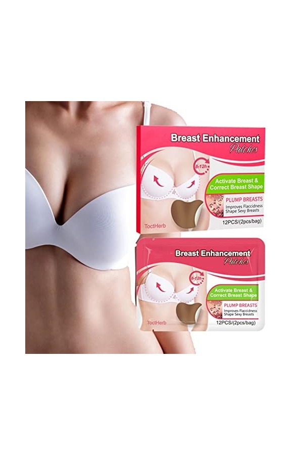 Patchs repulpants pour les seins, Coussin raffermissant daugmentation, poitrine, couverture damélioration la poitrine - 12 