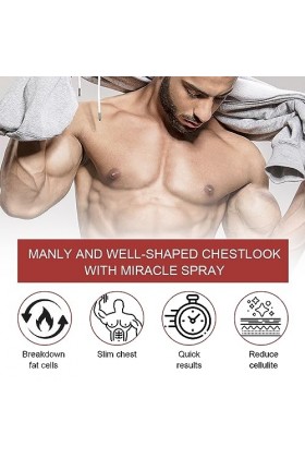 Tbusingoto Lot de 36 patchs de soin de la poitrine pour homme contre la gynécomastie - Empêche le relâchement des seins - Mas