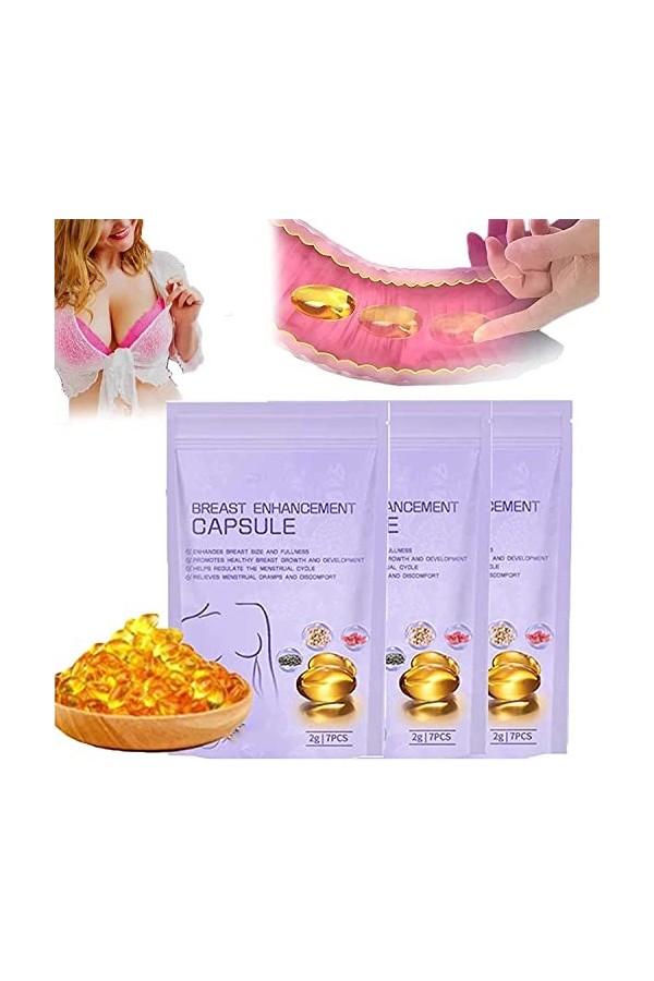 Charmup Breast Enhancement Capsules,Natural Breast Enlargement Firming and Lifting Capsules, Breast Growth Capsules, Breast E