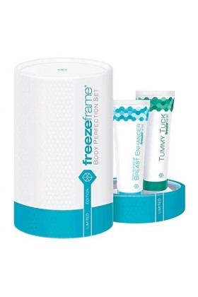 FREEZE FRAME Body Perfection Set – Tummy Tuck Plus Enhancer la poitrine – Crème raffermissante pour remodeler les contours du