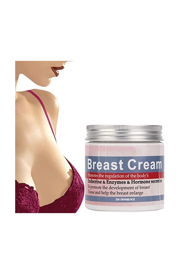 200 G de Crème Dagrandissement des Seins, Crème de Croissance des Seins Raffermissante et Raffermissante pour les Soins de l