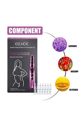 2ml*7pcs Sérums Raffermissant Buste, Huile DAgrandissement Du Sein, Huile De Massage Buste Pour Femme, Essence De Soin Pour 