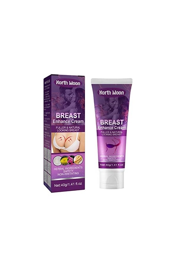 Utapossin Crème pour Les Seins, Poitrine Raffermissante, Crème de Massage des Seins Lifting Raffermissant du Sein, pour Timul