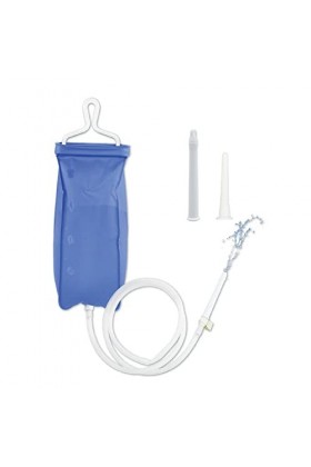 TopQuaFocus Ensemble de sacs à lavement en PVC Ensemble de sacs à lavement 2L Sac à lavement portable Tuyau de 1,5M