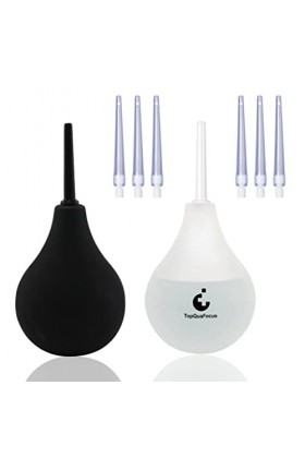 TopQuaFocus 2 PIÈCES Poire À Lavement 224ml • Médical Kit De Douche Intime