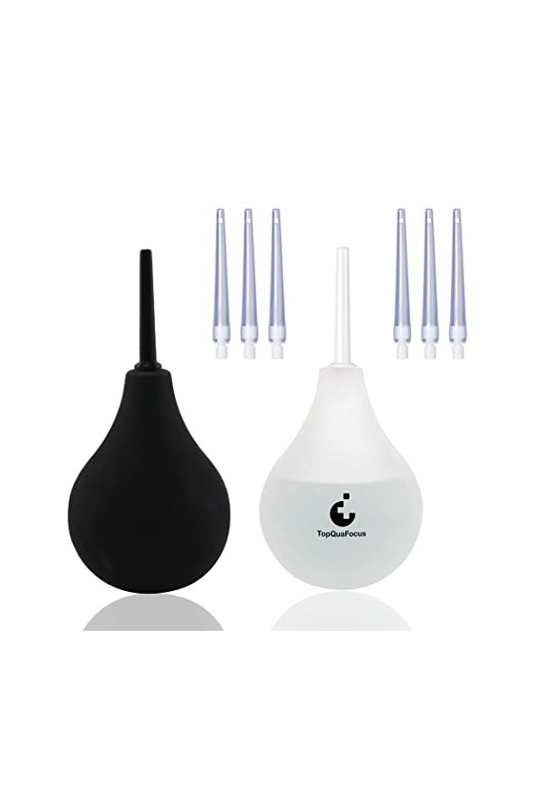 TopQuaFocus 2 PIÈCES Poire À Lavement 224ml • Médical Kit De Douche Intime