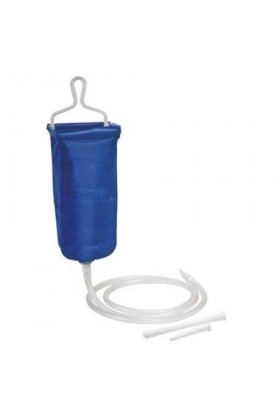 Bock à lavement souple avec canule