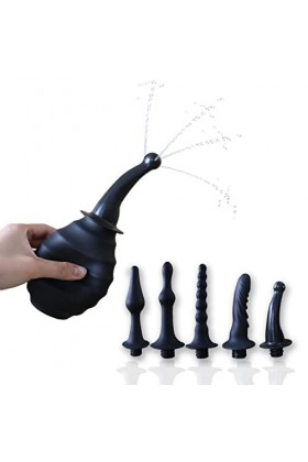 Kit de lavement pour le nettoyage vaginal, poire de lavement en silicone, douche de nettoyage en silicone pour le nettoyage a