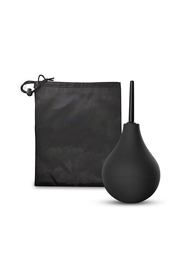 TSHAOUN Poire À Lavement 160 ML En Silicone, Nettoyante Accessoires pour Kit De Douche pour Hommes Et Femmes, Embouts Amovibl