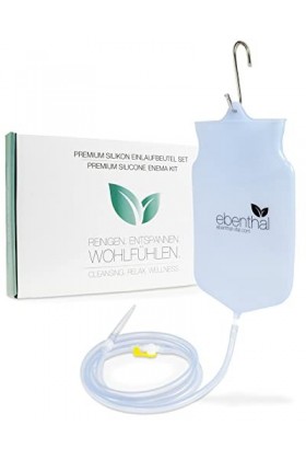Poire de Lavement Silicone EBENTHAL VITAL® 2 l • Premium Sac de Lavement Verte Transparente • INSTRUCTION DÉTAILÉE