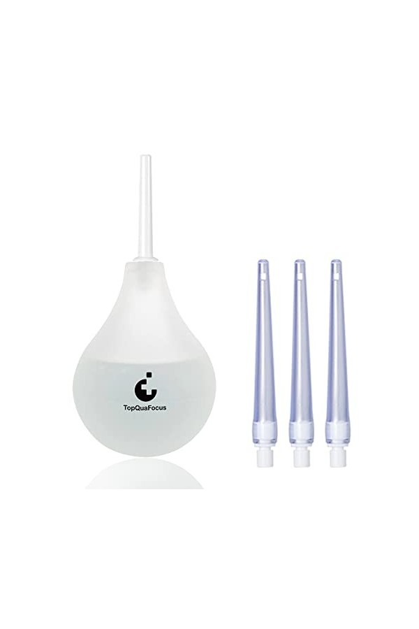 TopQuaFocus Kit de douche pour poire de lavement pour la maison, le café. transparent 