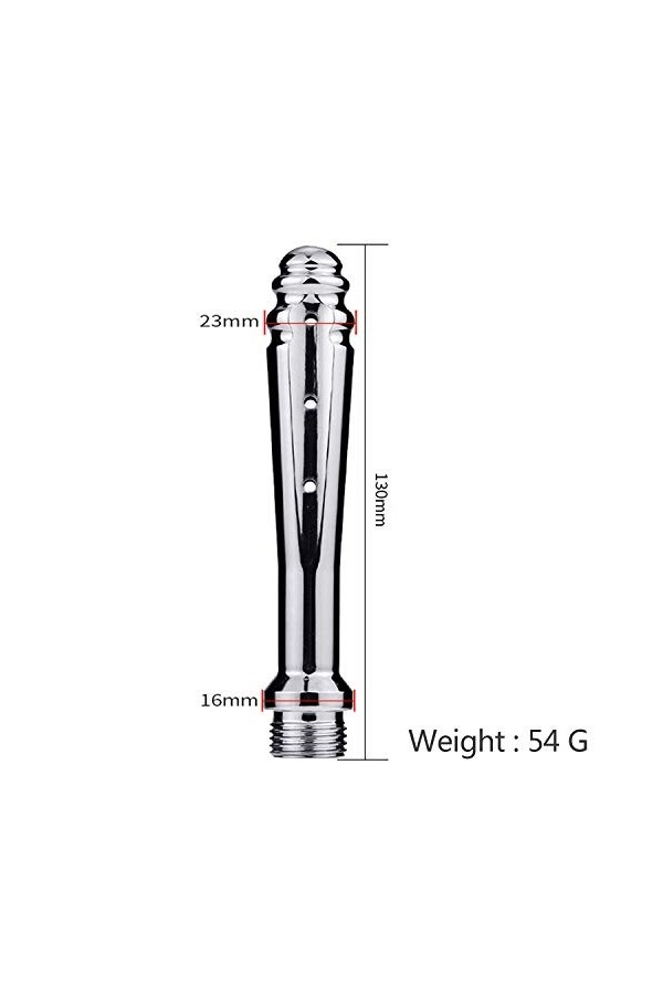 Grande Enema Shower Vaginal Anal Cleaner Colonic Douche System Cleaner Silver 