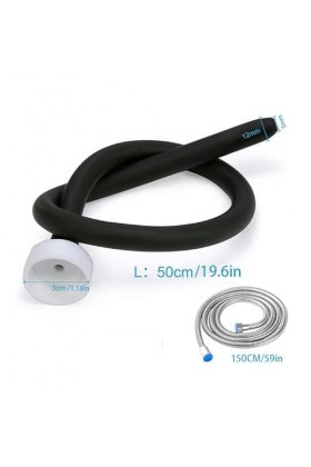 Colon Tube,Fixation Confortable de Lavement de buse de Tube Flexible de Lavement en Silicone pour Les Femmes et Les Hommes 50