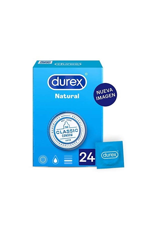 Profilacticos Durex Natural Plus 24 U