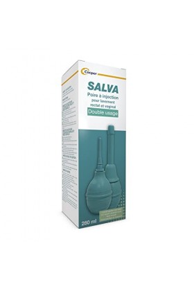 SALVA - Poire à lavement rectal et vaginal jet rotatif - poire - 280ML