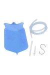 Kit de sac de lavement en silicone, kit portable de nettoyage du côlon non professionnel, grande capacité, débit réglable pou
