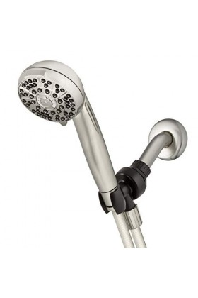 Waterpik Douchette à main haute pression avec tuyau PowerPulse Massage 6 modes Nickel brossé XAS-649E