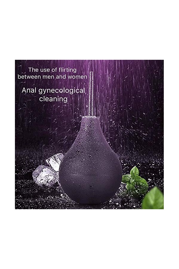 Meiruier 225 ml Anal enema médical Silicone et anal lavage Anti-reflux Enema vaginal Syringe shower Aide avec la constipation