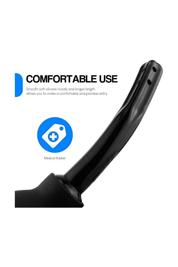 Douper Medical Ltd Grade Silicone lavement ampoule Aginal et Douche anale pour les hommes et les femmes capacité 310Ml 10,48 