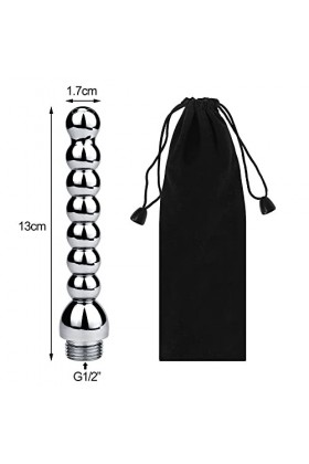 Miss Good Buse de douche en aluminium pour lavement - Accessoires de salle de bain pour homme et femme