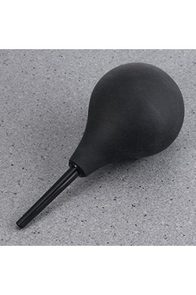 Aokeeu 1 X Nettoyeur De Lavement Noir, Lavement Médical en Caoutchouc, Outil De Nettoyage Anal, Sûr Et Non Toxique, Doux Et F