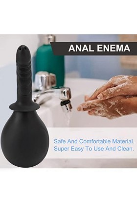 Kit de nettoyage de lavement anal, opération facile, ensemble complet et confortable, kit dampoule de lavement, grand silico