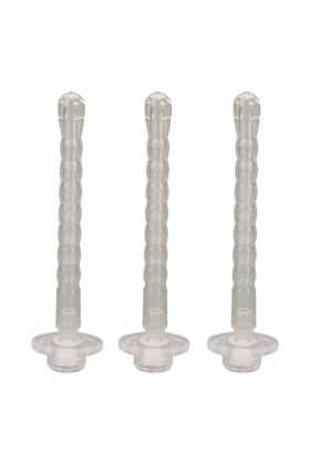 Kits Dembouts de Buse, ANGGREK 3 Ensembles Dembouts de Buse de Rechange pour Lavement Réutilisables, Buse Vaginale Douce et
