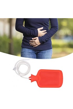 Fdit Kit de Sac de Lavement, Ensemble Complet Doutils Dhydrothérapie du Côlon en Silicone Réutilisable avec Embouts de Tube