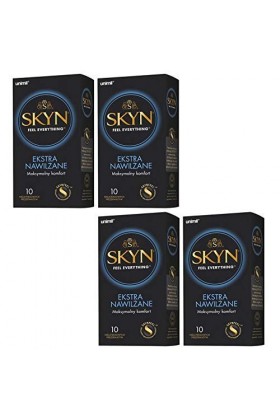 SKYN® Préservatifs Extra Lubrifié - Paquet de 10 x 4