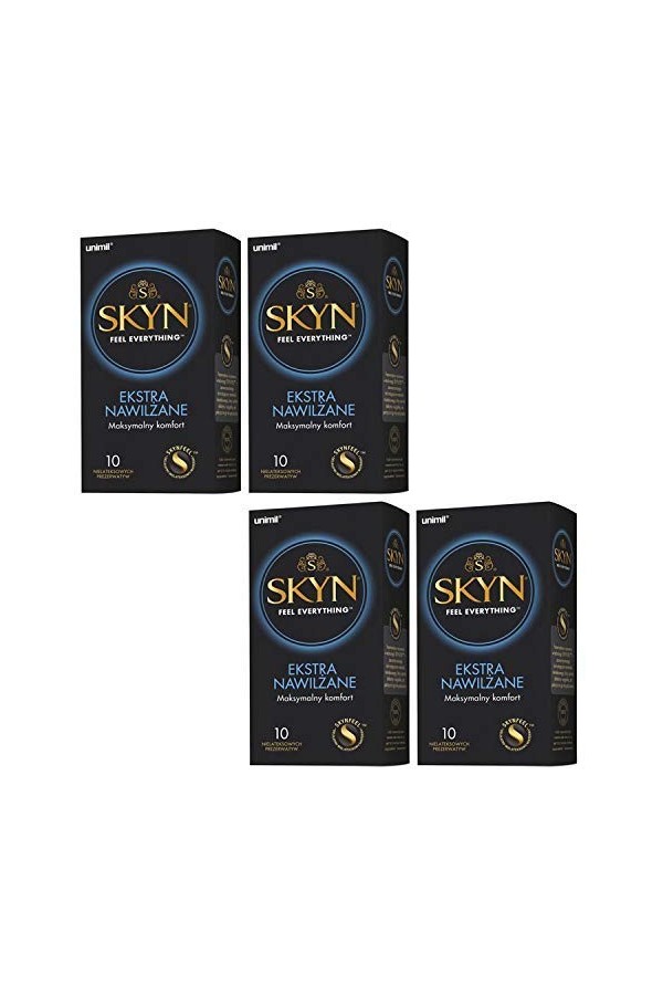 SKYN® Préservatifs Extra Lubrifié - Paquet de 10 x 4