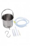 Seau de Lavement avec Sac de Rangement Buses de Lavement en Silicone Kit de Lavement en Silicone Home Enema Kit Dirrigation 