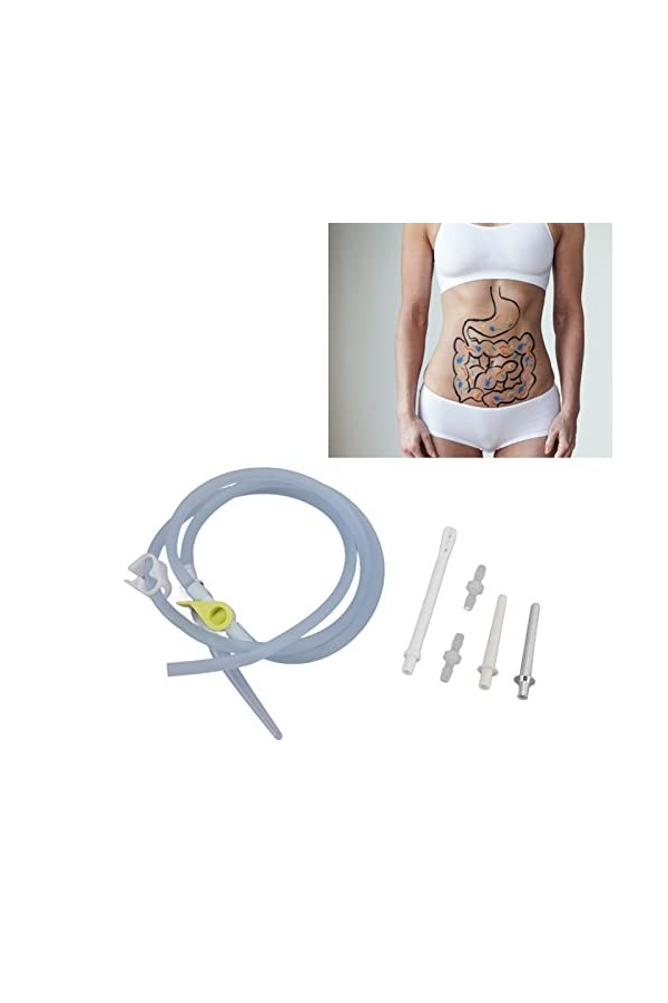 PENO PENOwah6xzn9qg Poire De Lavement Intime Anale Kit,Poire Anale,1.5m Enema Tube Kit Soft Silicone Hospital Use
