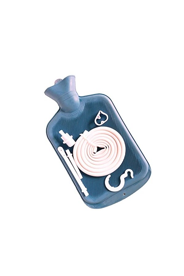 Colon Detox Cleanse Kit, Kit de Nettoyage de Sac de Lavement 2L pour Usage Domestique Rouge