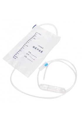 20pcs Sac de Lavement Jetable Lavage Intestinal Nettoyage Détox pour Hôpital Ménage un Usage Domestique Colon Kit Embout Débi