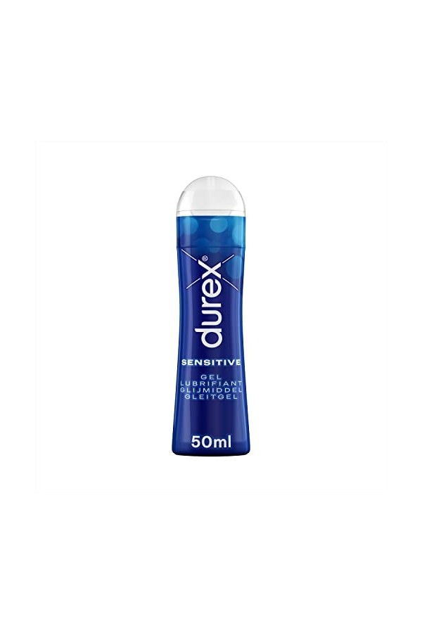 Durex Gel Lubrifiant Sensitive - Lubrifiant comestible à base deau - 50ml