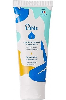 MY LUBIE - Gel Intime Lubrifiant Naturel à Base dEau Enrichi au Calendula et Vitamine E | Très Lubrifiant - Vegan - Hydratan