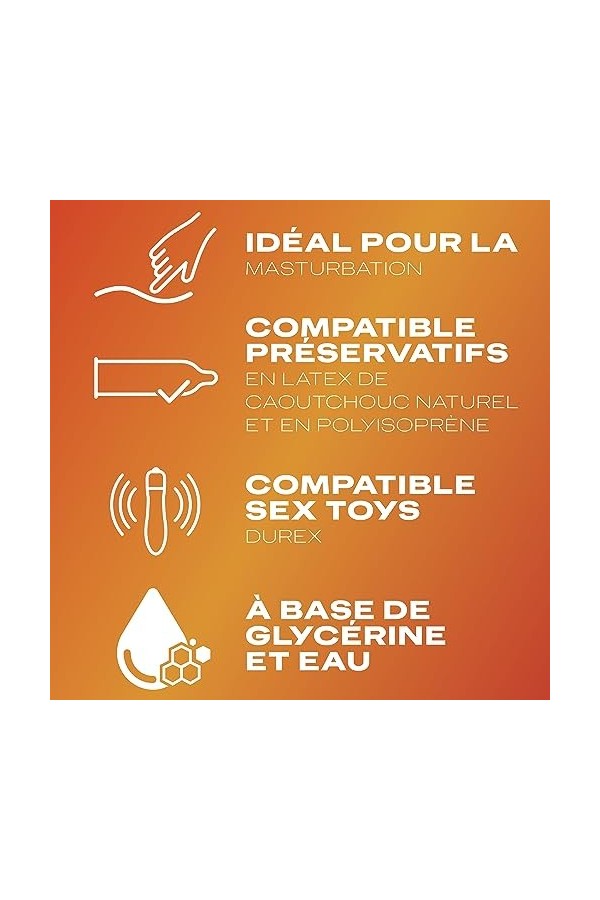 Durex Gel Lubrifiant Hot - Effet Chaleur - Lubrifiant à base deau - 100ml