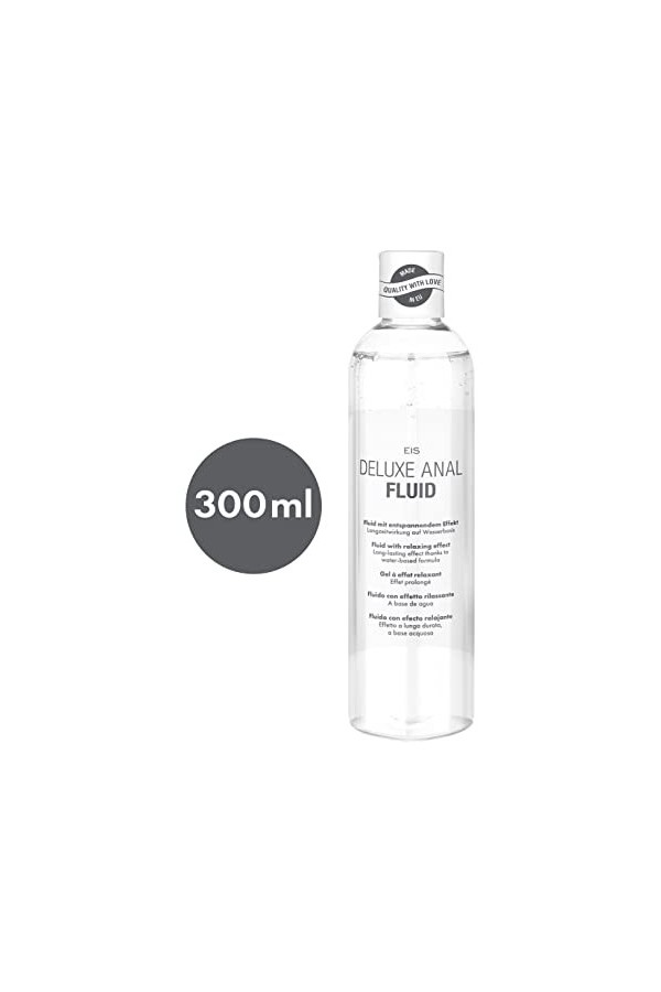 Fluide Anal Deluxe, relaxant à effet légèrement anesthésiant, à base deau, effet longue durée, 300 ml