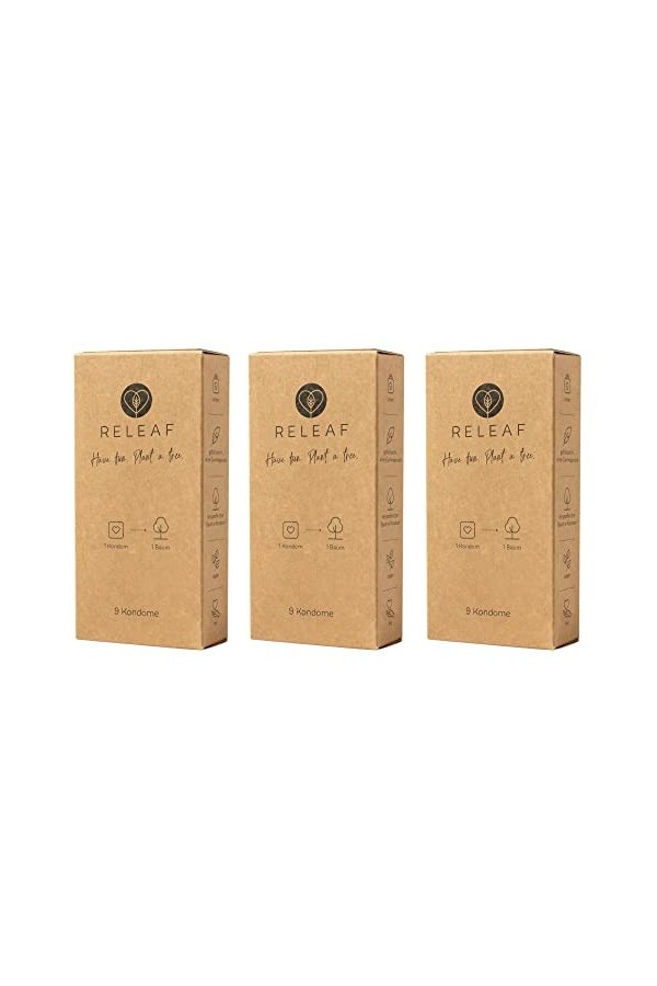 Releaf - 27 préservatifs pour le climat – chaque préservatif plante un arbre.