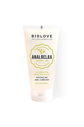 Biolove Anal Relax Gel Lubrifiant Anal à Base dEau avec jojoba, cannabis et aloe vera 100 ml 