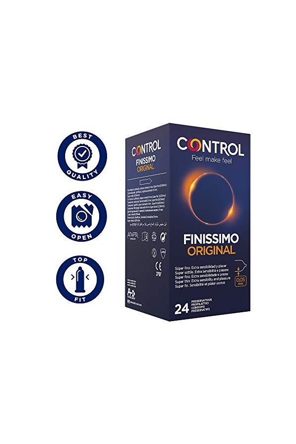 Control Feeling Mix Coffret de préservatifs classiques et fins - 72 préservatifs