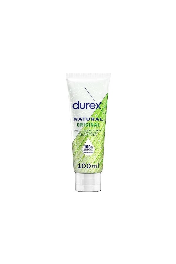 Durex - Gel Lubrifiant 100% dorigine Naturelle - Formule Originale - 100ml