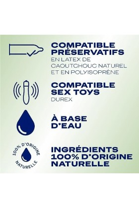 Durex - Gel Lubrifiant 100% dorigine Naturelle - Formule Originale - 100ml