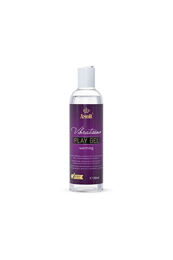 Vibratissimo Play Gel vegan 1000 ml I Lubrifiant sans composants dorigine animale I Gels lubrifiants à base deau I Lubrican